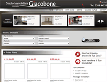 Tablet Screenshot of immobiliaregiacobone.it